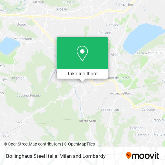 Bollinghaus Steel Italia map