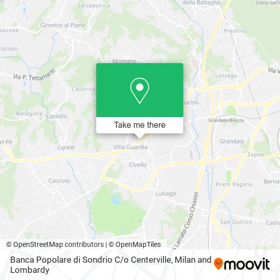 Banca Popolare di Sondrio C / o Centerville map