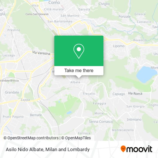 Asilo Nido Albate map