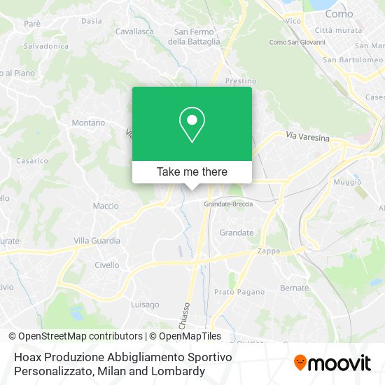 Hoax Produzione Abbigliamento Sportivo Personalizzato map