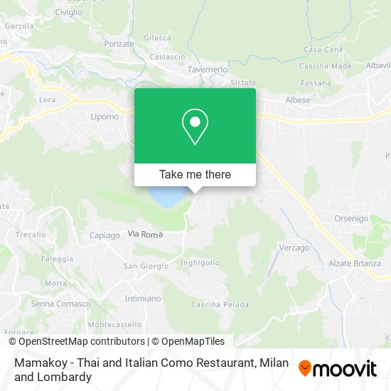 Mamakoy - Thai and Italian Como Restaurant map