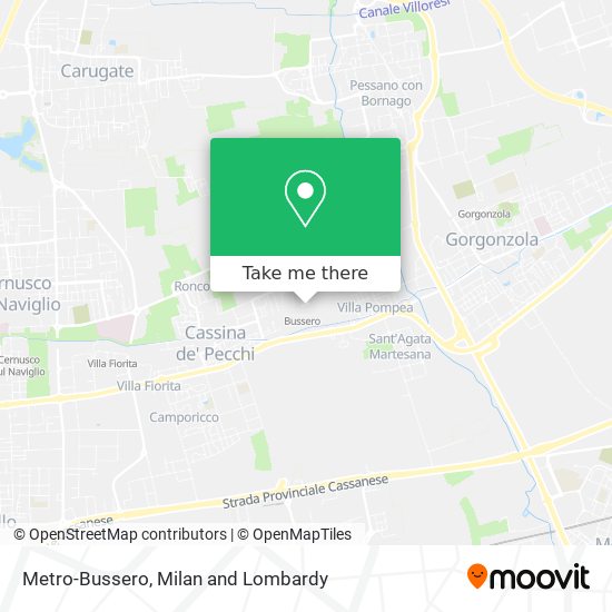 Metro-Bussero map