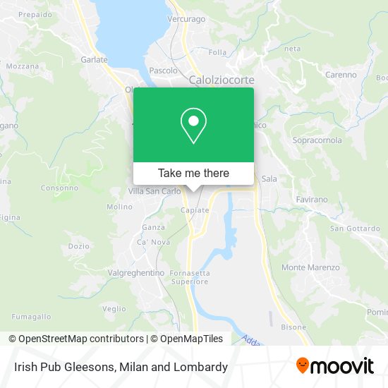Irish Pub Gleesons map