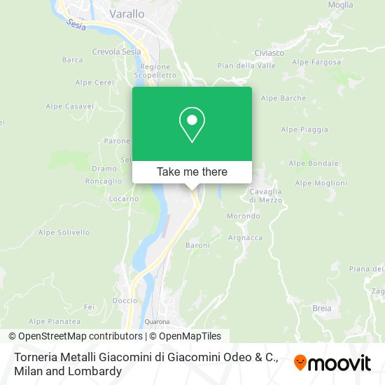 Torneria Metalli Giacomini di Giacomini Odeo & C. map