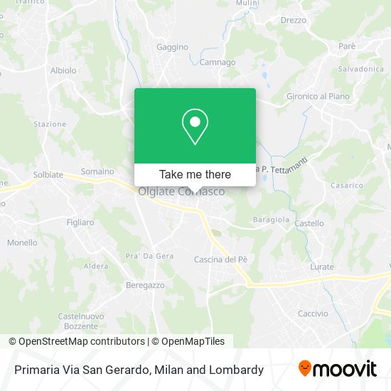 Primaria Via San Gerardo map