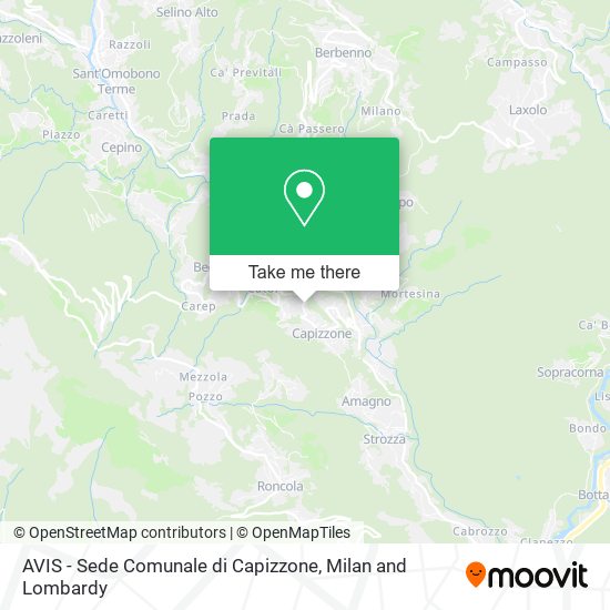 AVIS - Sede Comunale di Capizzone map