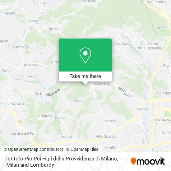 Istituto Pio Pei Figli della Provvidenza di Milano map