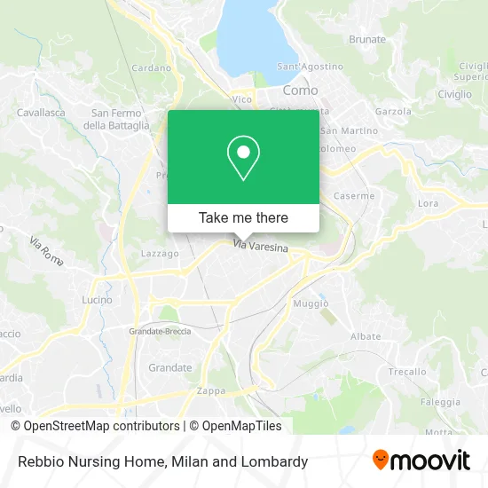 Rebbio Nursing Home map