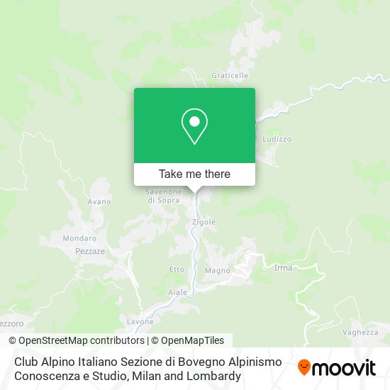 Club Alpino Italiano Sezione di Bovegno Alpinismo Conoscenza e Studio map