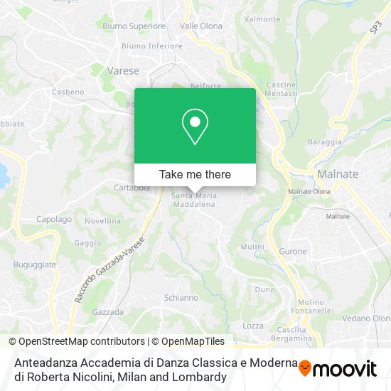 Anteadanza Accademia di Danza Classica e Moderna di Roberta Nicolini map