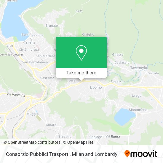 Consorzio Pubblici Trasporti map