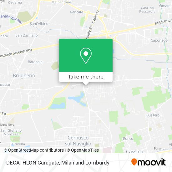 DECATHLON Carugate map