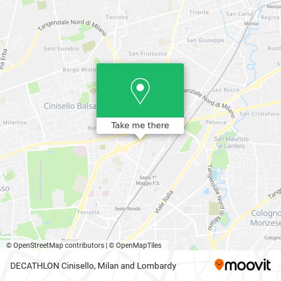 DECATHLON Cinisello map
