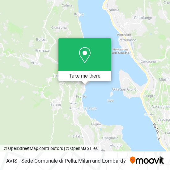 AVIS - Sede Comunale di Pella map