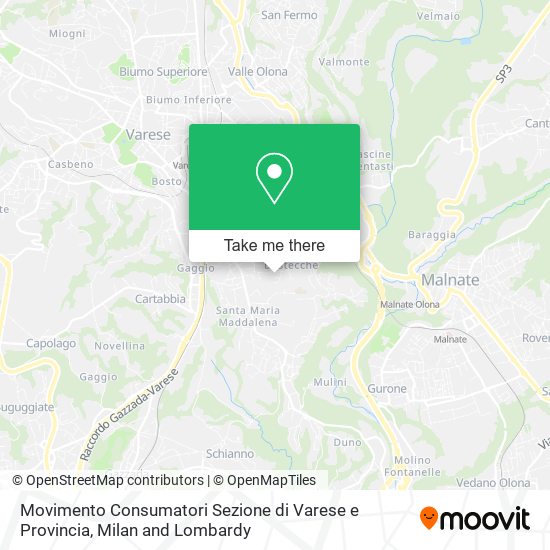 Movimento Consumatori Sezione di Varese e Provincia map