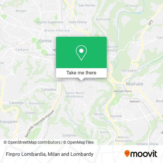 Finpro Lombardia map