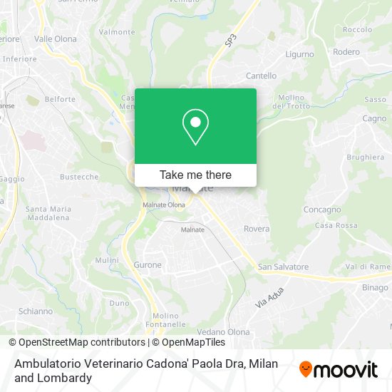 Ambulatorio Veterinario Cadona' Paola Dra map