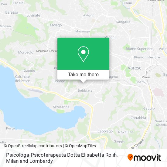 Psicologa-Psicoterapeuta Dotta Elisabetta Rolih map