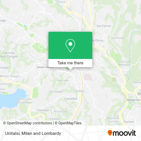 Unitalsi map