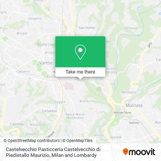 Castelvecchio Pasticceria Castelvecchio di Piedistallo Maurizio map