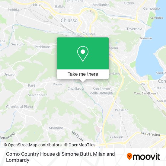 Como Country House di Simone Butti map