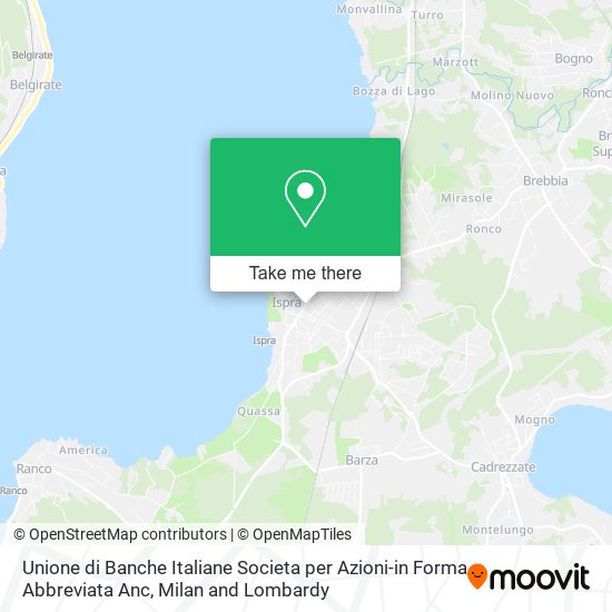 Unione di Banche Italiane Societa per Azioni-in Forma Abbreviata Anc map