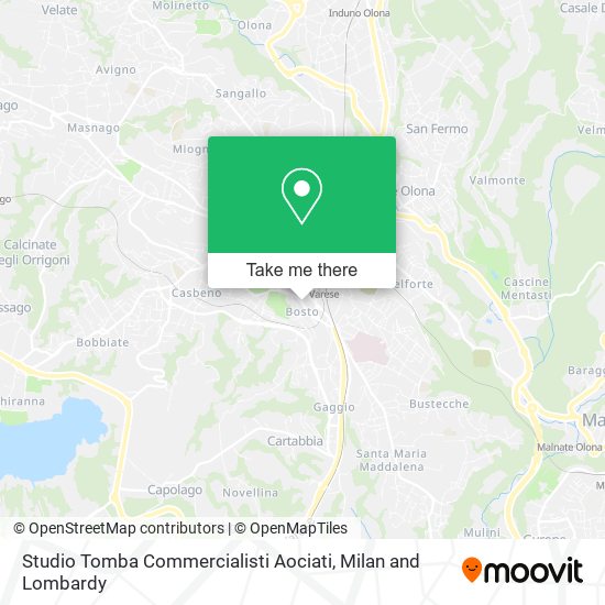 Studio Tomba Commercialisti Aociati map