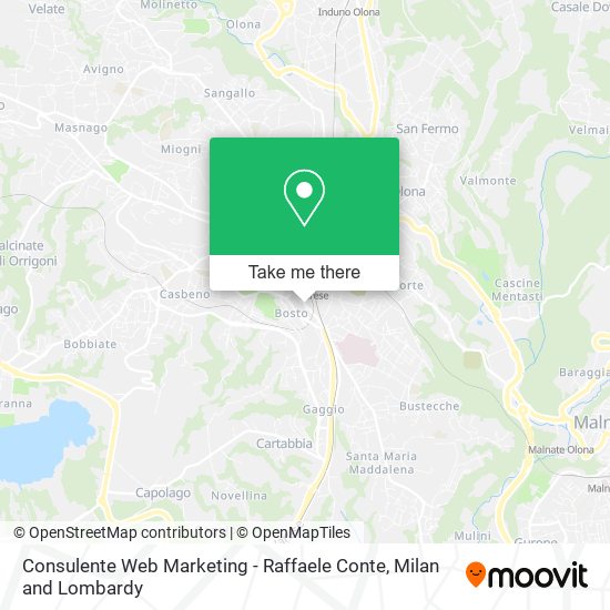 Consulente Web Marketing - Raffaele Conte map