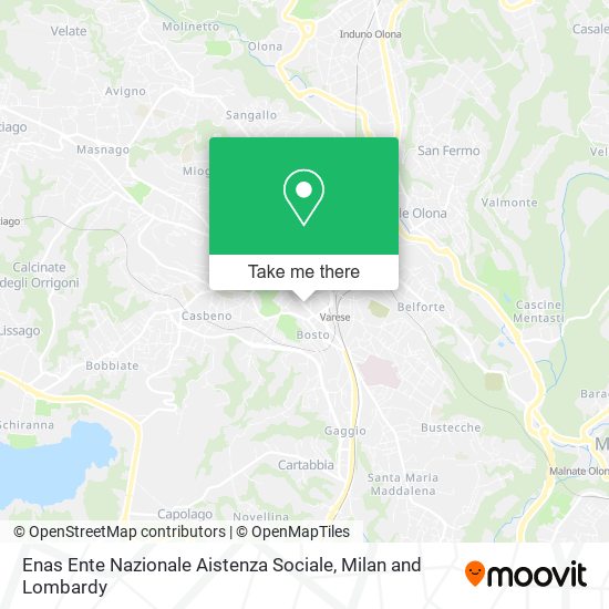 Enas Ente Nazionale Aistenza Sociale map