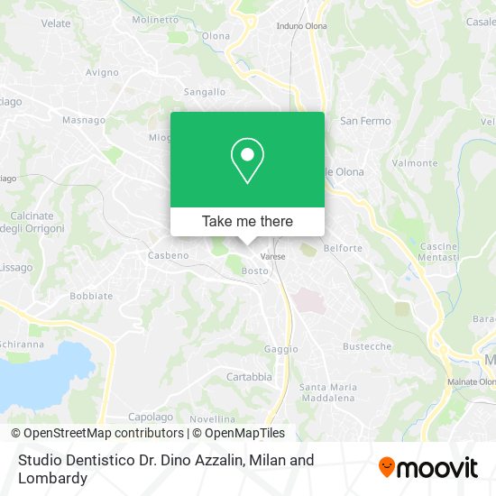 Studio Dentistico Dr. Dino Azzalin map