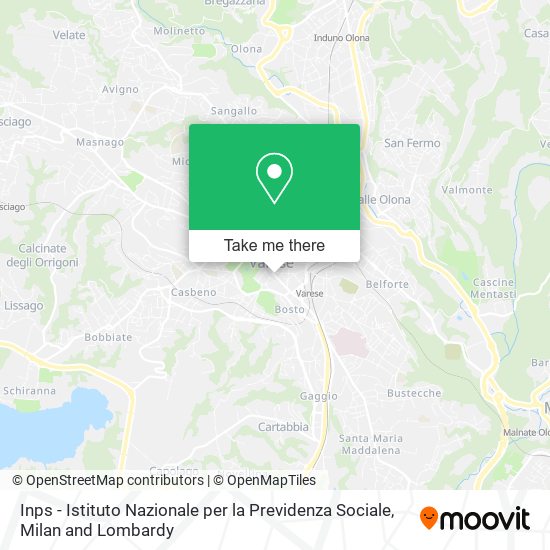 Inps - Istituto Nazionale per la Previdenza Sociale map