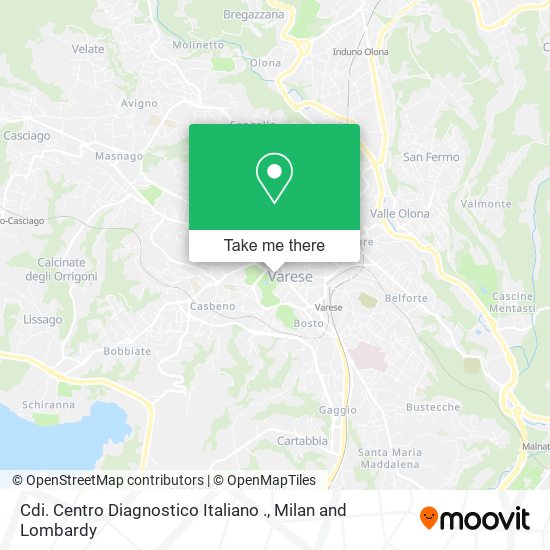Cdi. Centro Diagnostico Italiano . map