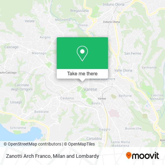 Zanotti Arch Franco map