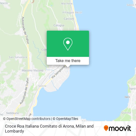 Croce Roa Italiana Comitato di Arona map