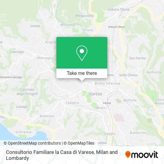 Consultorio Familiare la Casa di Varese map