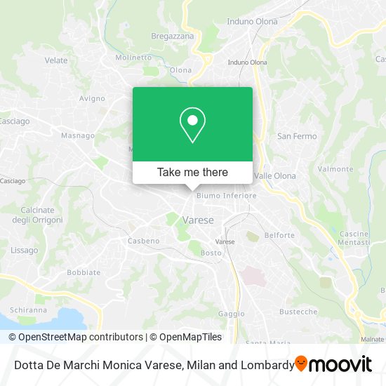 Dotta De Marchi Monica Varese map