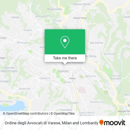 Ordine degli Avvocati di Varese map