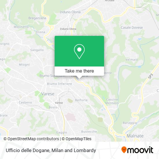 Ufficio delle Dogane map