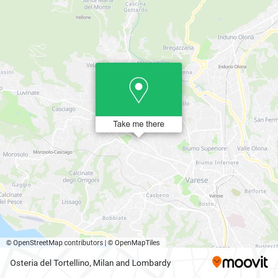 Osteria del Tortellino map