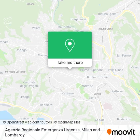 Agenzia Regionale Emergenza Urgenza map