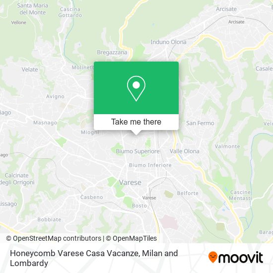 Honeycomb Varese Casa Vacanze map