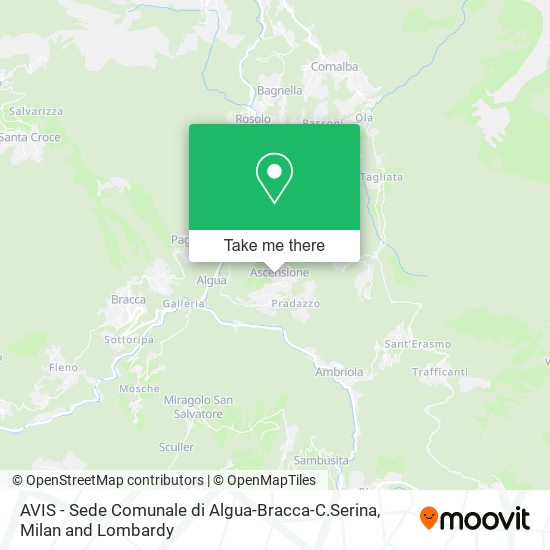 AVIS - Sede Comunale di Algua-Bracca-C.Serina map