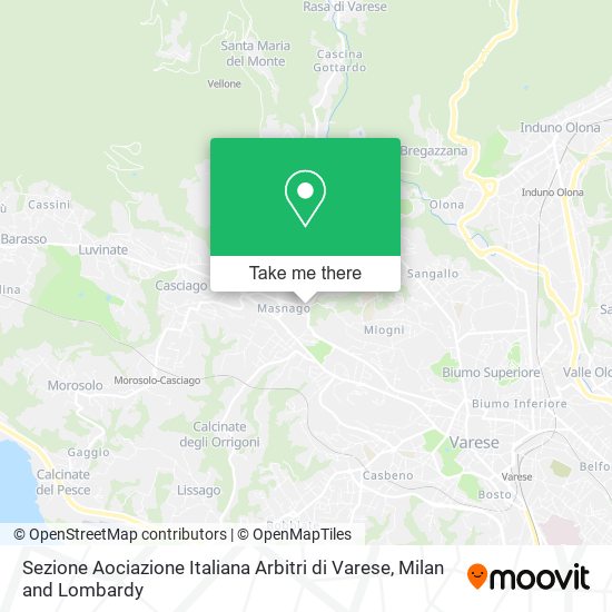 Sezione Aociazione Italiana Arbitri di Varese map