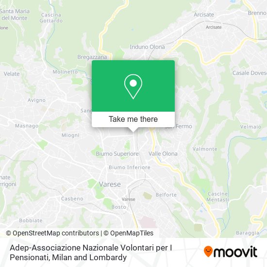 Adep-Associazione Nazionale Volontari per I Pensionati map