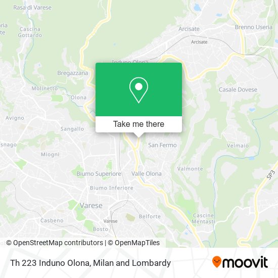 Th 223 Induno Olona map