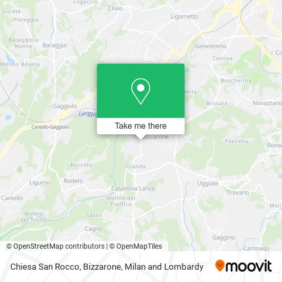 Chiesa San Rocco, Bizzarone map