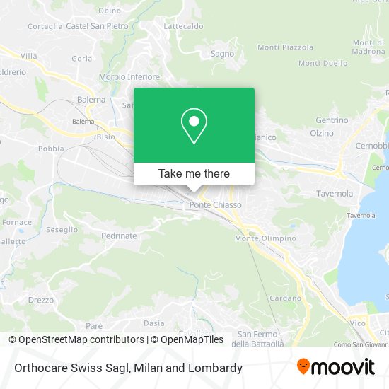 Orthocare Swiss Sagl map