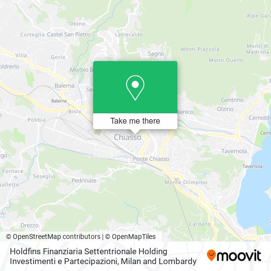 Holdfins Finanziaria Settentrionale Holding Investimenti e Partecipazioni map