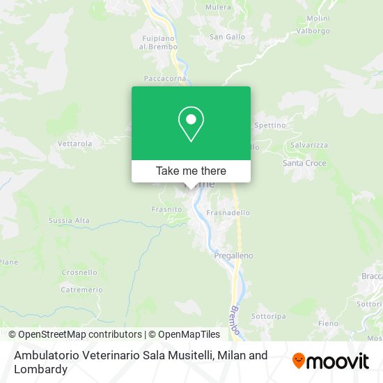 Ambulatorio Veterinario Sala Musitelli map