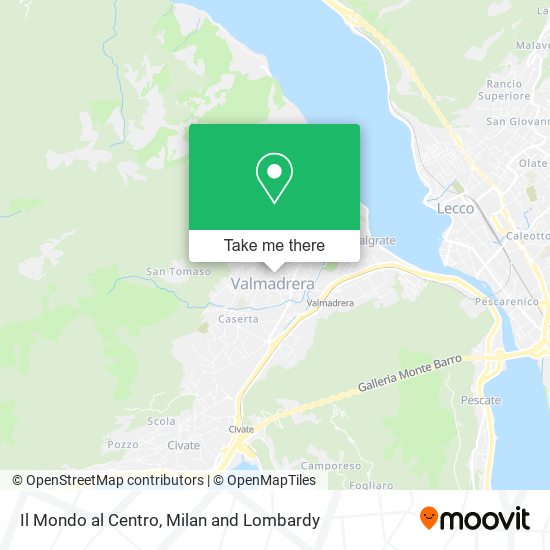 Il Mondo al Centro map